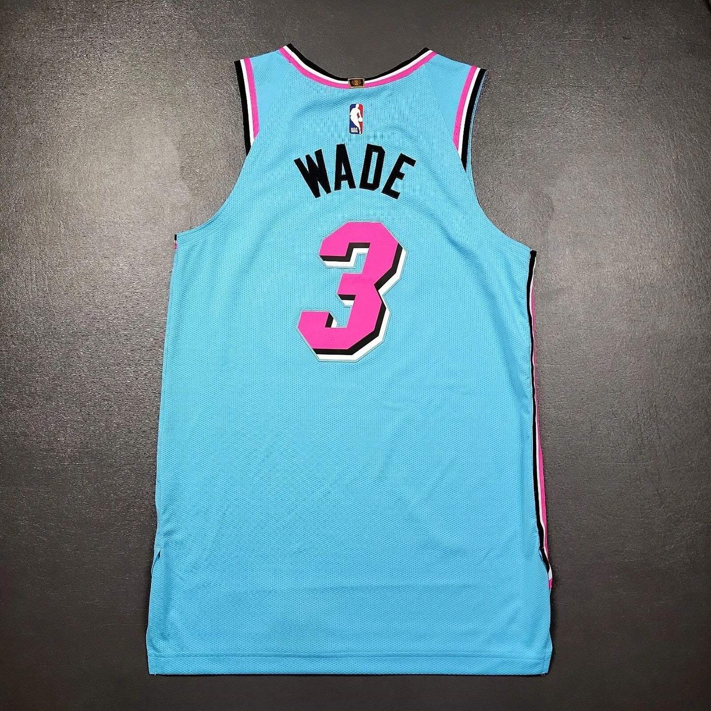 Men's Miami Heat Dwyane Wade #3 Blue Swingman Player Jersey1