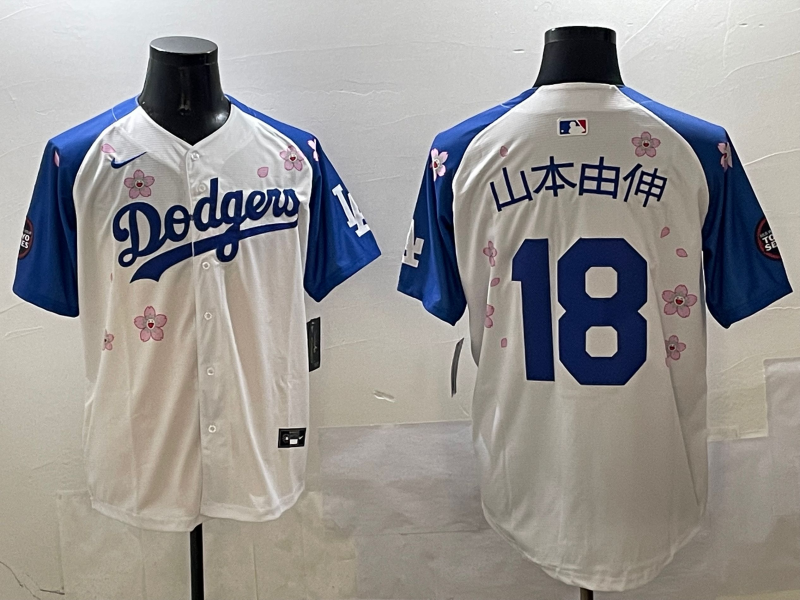 Men's Los Angeles Dodgers Yoshinobu Yamamoto White Player Jersey1
