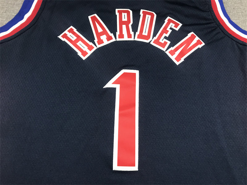 Men's Philadelphia 76ers James Harden Navy 2021/22 Swingman Jersey1 City Edition