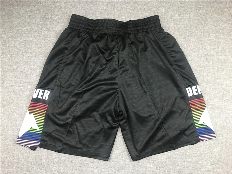 Men's Denver Nuggets Black City Edition Basketball Shorts1