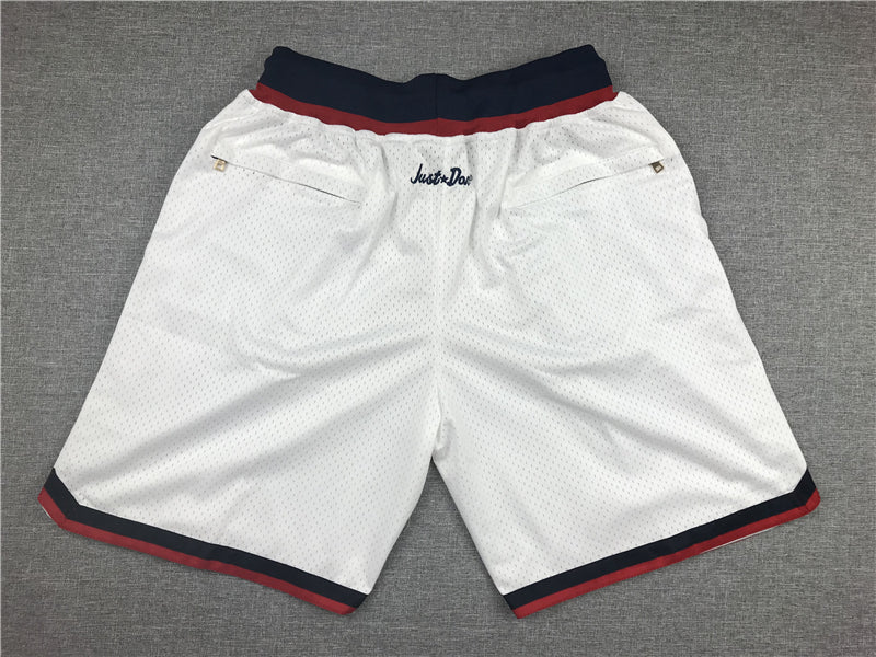 Men's Washington Wizards White Basketball Shorts1