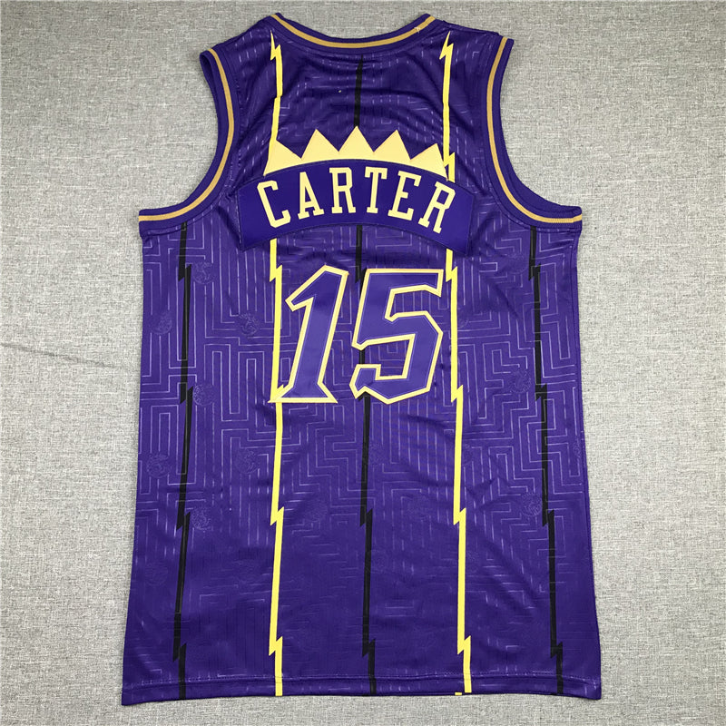 Men's Toronto Raptors Vince Carter 1998-99 Purple Hardwood Classics Swingman Jersey1
