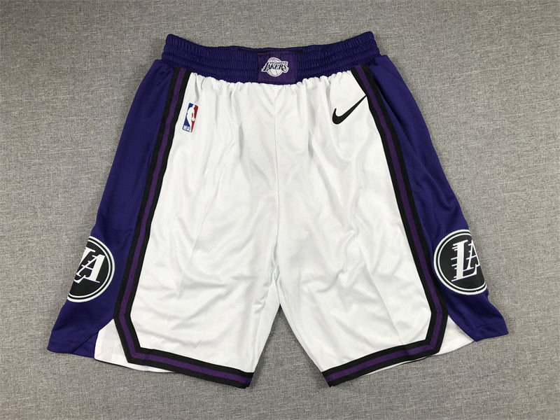Men's Los Angeles Lakers White 2022/23 City Edition Basketball Shorts1