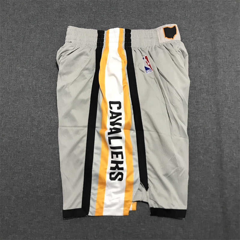 Men's Cleveland Cavaliers Gray Basketball Shorts1