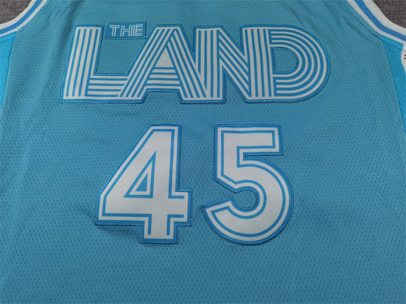 Men's Cleveland Cavaliers Donovan Mitchell #45 Light Blue 2024/25 Swingman Jersey1 - City Edition