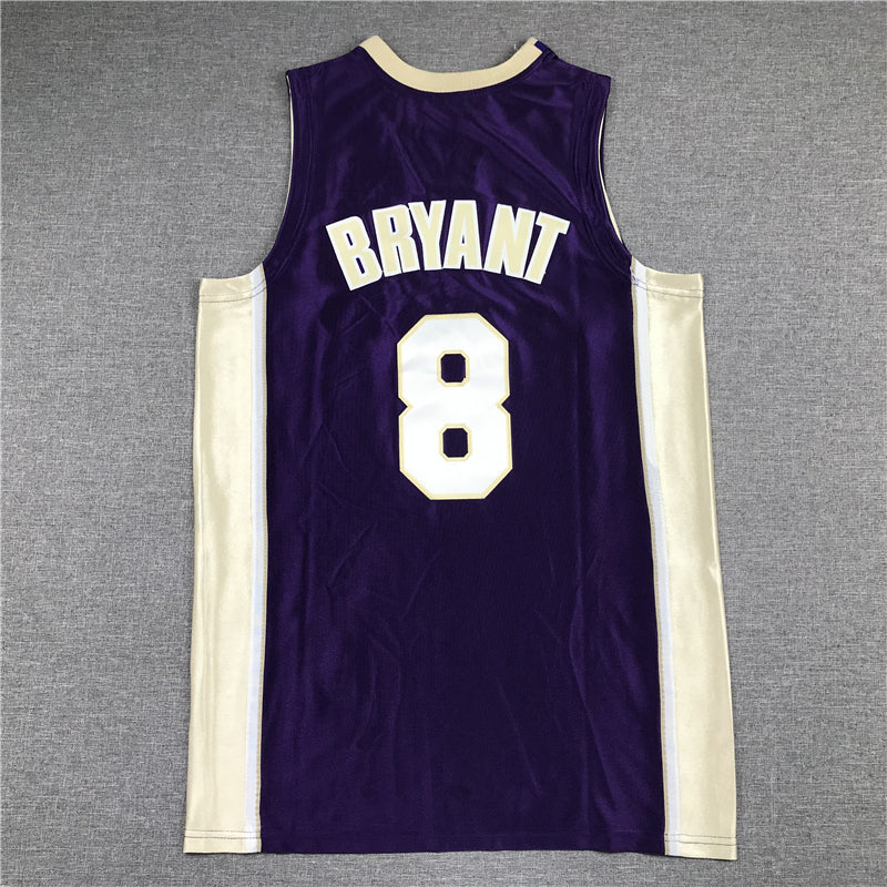 Men's Los Angeles Lakers Kobe Bryant Purple Hall of Fame Hardwood Classics Jersey1