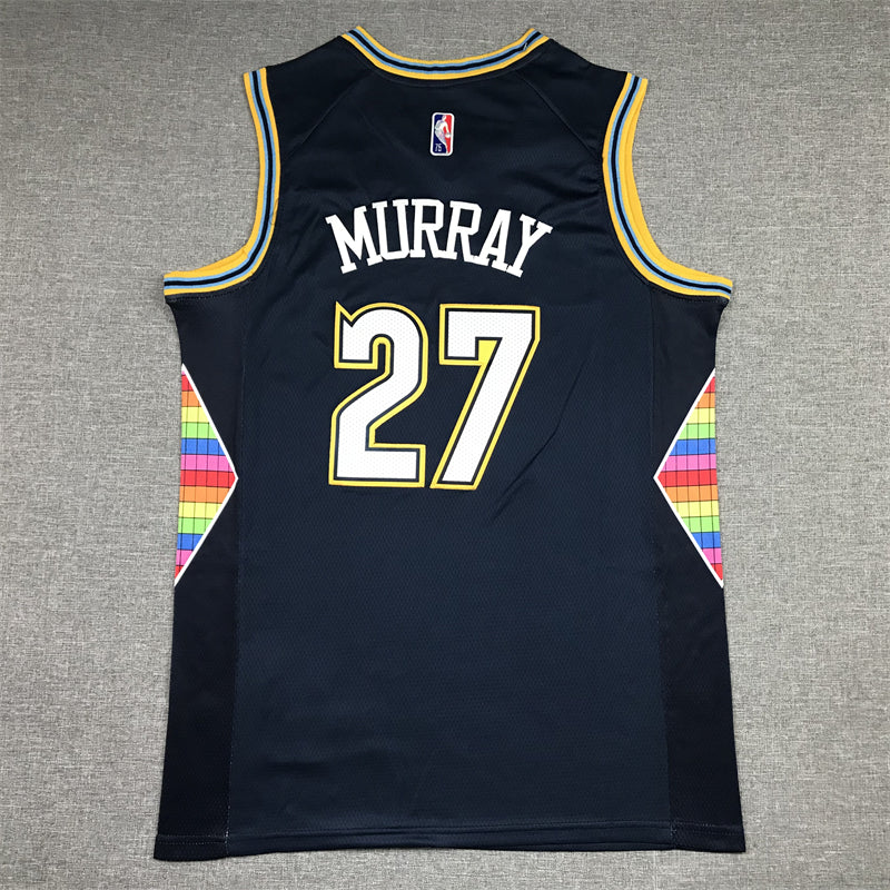 Men's Denver Nuggets Jamal Murray Navy 2021/22 Swingman Jersey1 - City Edition