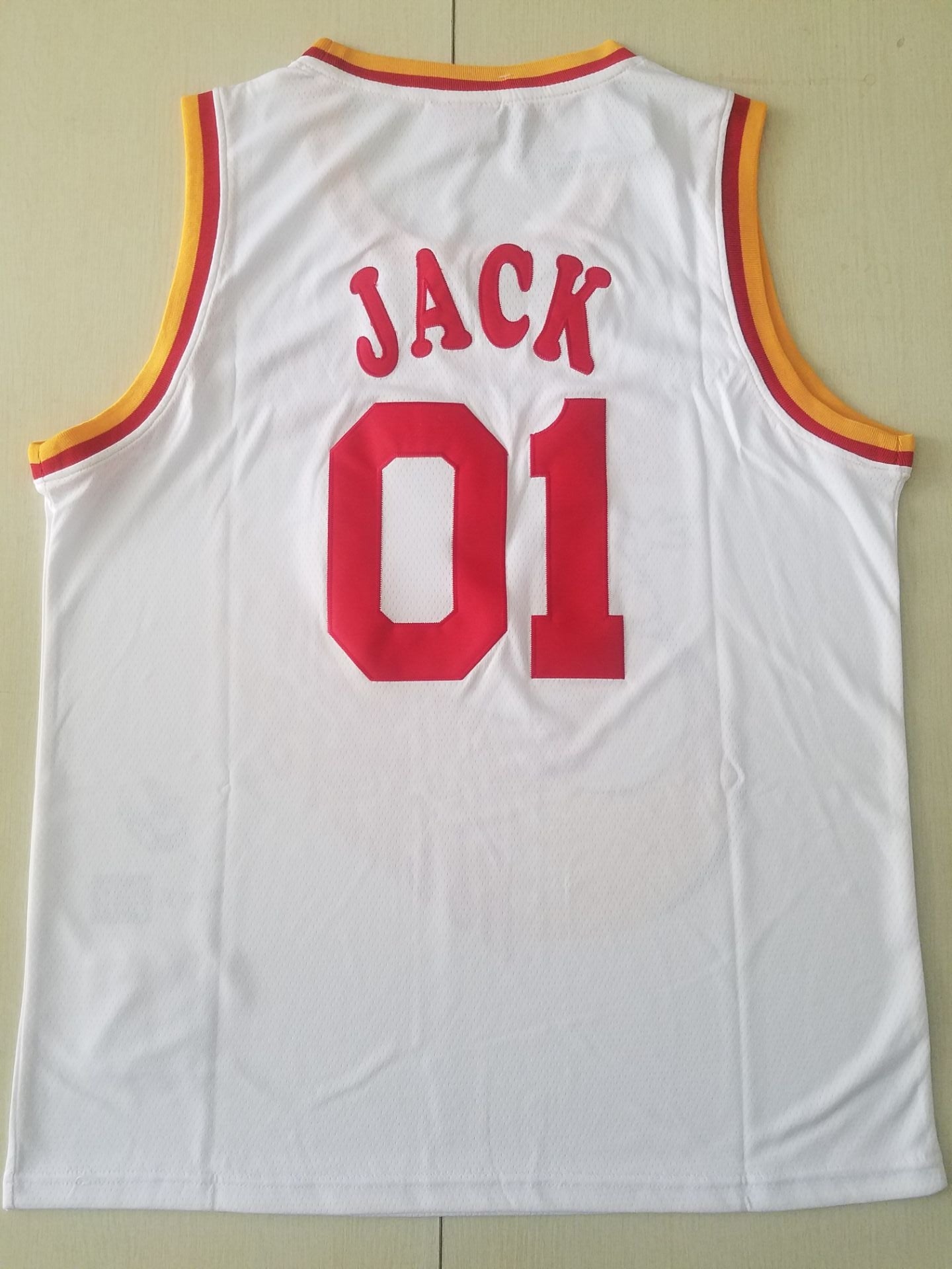Men's Houston Rockets #01 NBA White Classics Jersey1 - Joint Edition