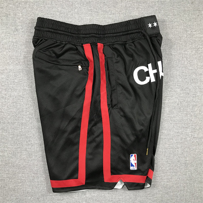 Men's Chicago Bulls Black 2023/24 Pocket Shorts1 City Edition