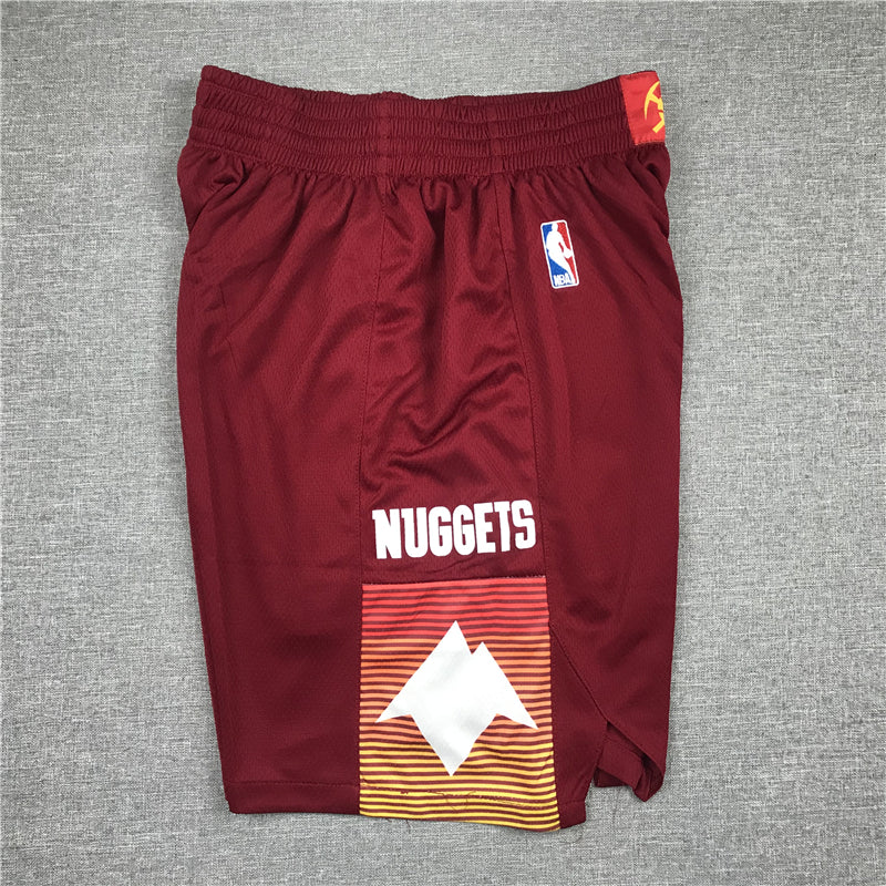 Men's Denver Nuggets Red City Edition Basketball Shorts1