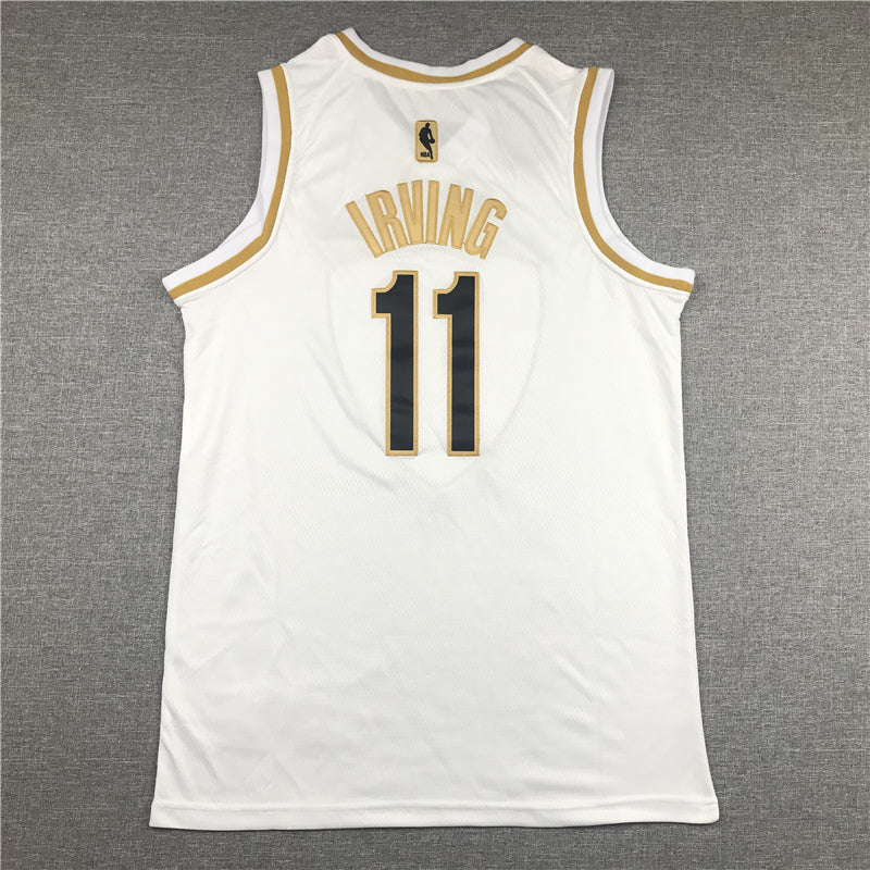 Men's Brooklyn Nets Kyrie Irving #11 White Swingman Player Jersey1