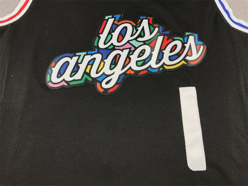 Men's LA Clippers James Harden #1 Black 2022/23 Swingman Jersey1 - City Edition