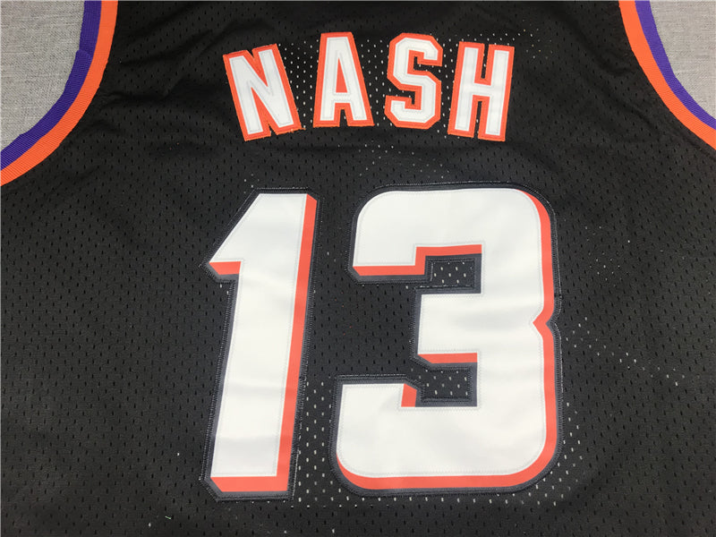 Men's Phoenix Suns Steve Nash Black 1996-97 Hardwood Classics Swingman Jersey1