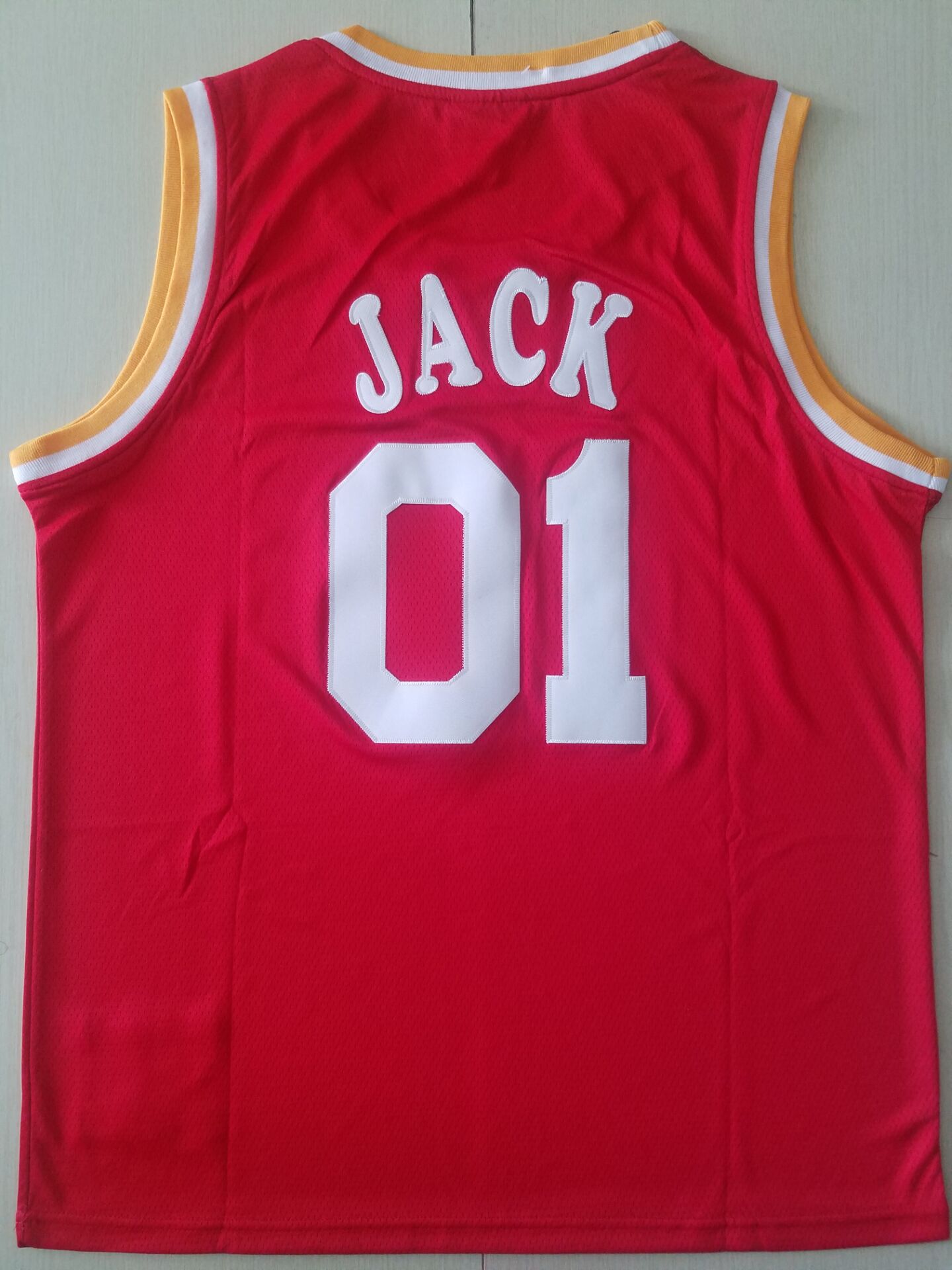 Men's Houston Rockets #01 NBA Red Classics Jersey1 - Joint Edition