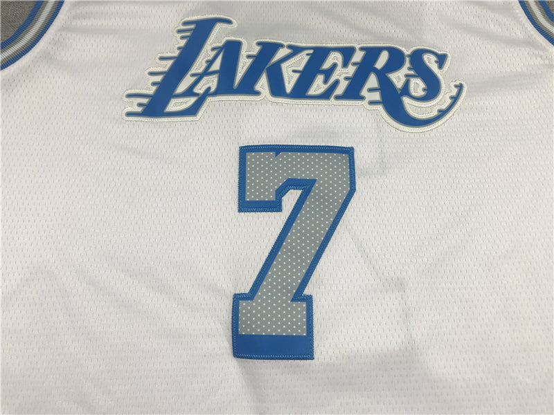 Men's Los Angeles Lakers Carmelo Anthony White Swingman Jersey1 - City Edition