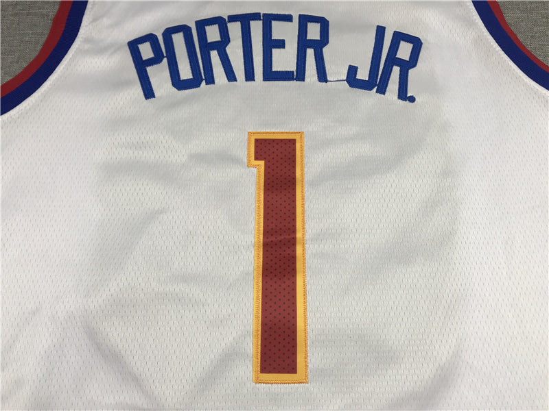 Men's Denver Nuggets Michael Porter Jr. #1 White 2023 Swingman Player Jersey1