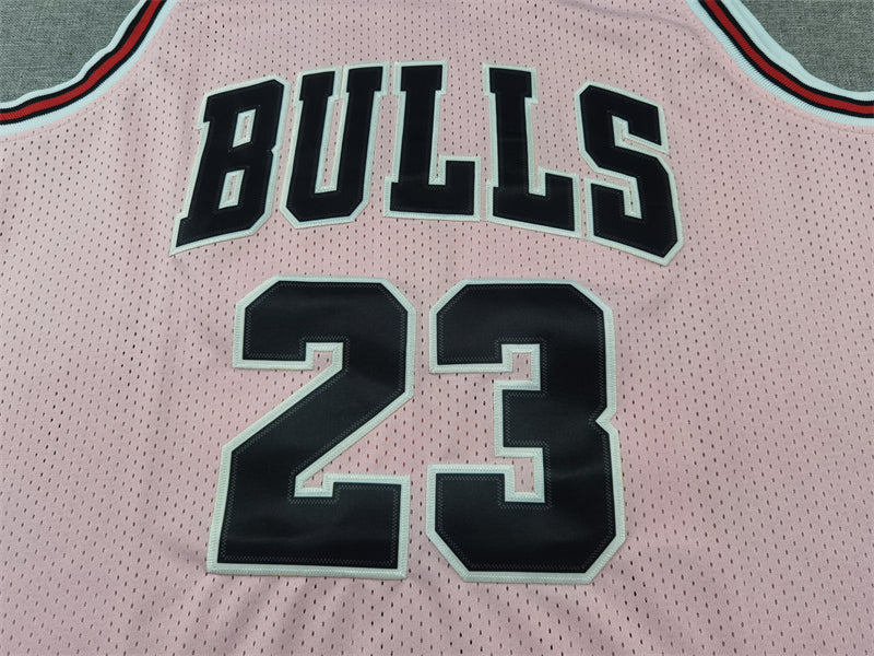 Men's Chicago Bulls Michael Jordan #23 Pink 1997/98 Hardwood Classics Swingman Jersey1