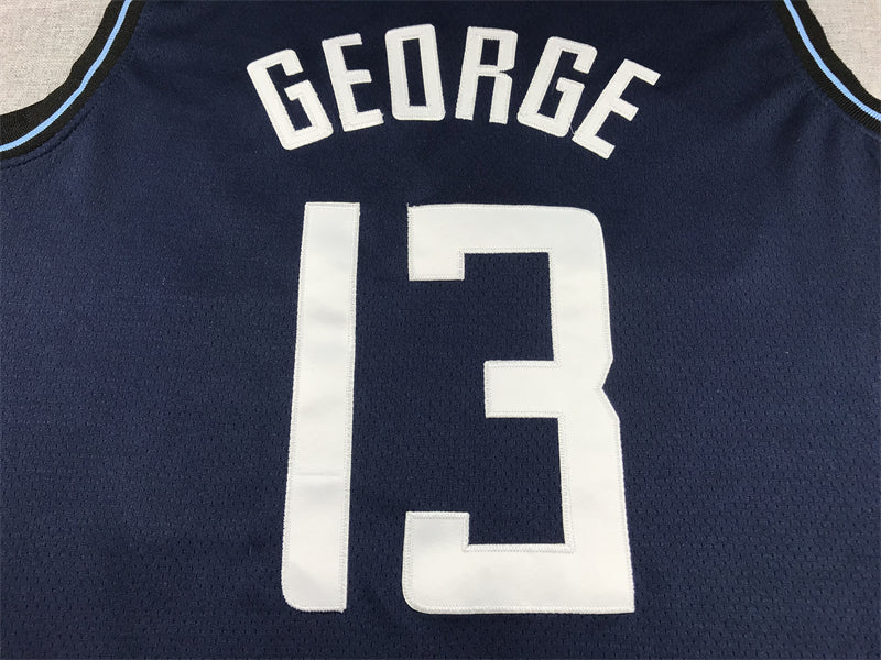 Men's LA Clippers Paul George #13 Navy 2023/24 Swingman Jersey1 - City Edition
