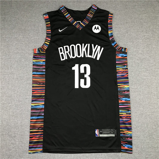 Men's Brooklyn Nets James Harden #13 NBA Black Fashion Jersey1 - City Edition