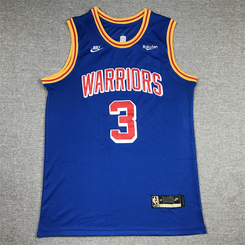 Men's Golden State Warriors Jordan Poole #3 Blue Classic Player Jersey1