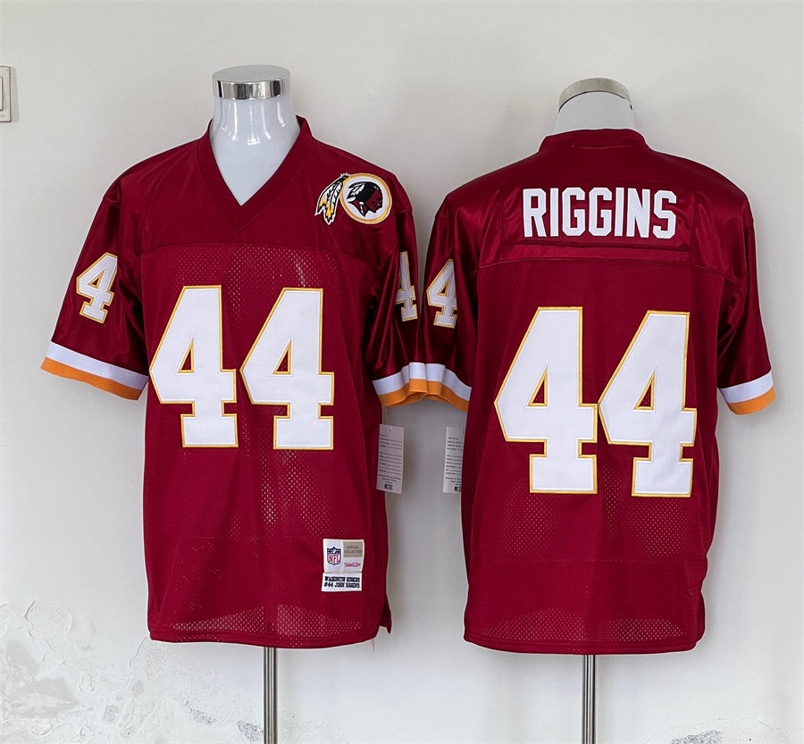 Men's Washington Redskins John Riggins Mitchell & Ness Burgundy Legacy Replica Jersey1