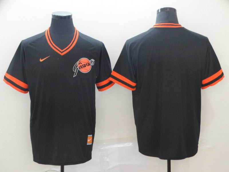 Men's San Francisco Giants Black Replica Blank Jersey1