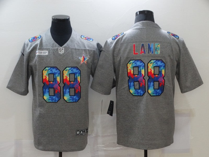 Men's Dallas Cowboys CeeDee Lamb #88 Gray Game Player Jersey1