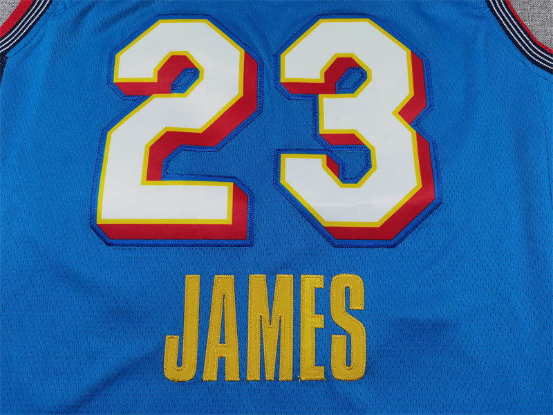 Men's Los Angeles Lakers LeBron James #23 Light Blue 2025 NBA All-Star Game Swingman Player Jersey1