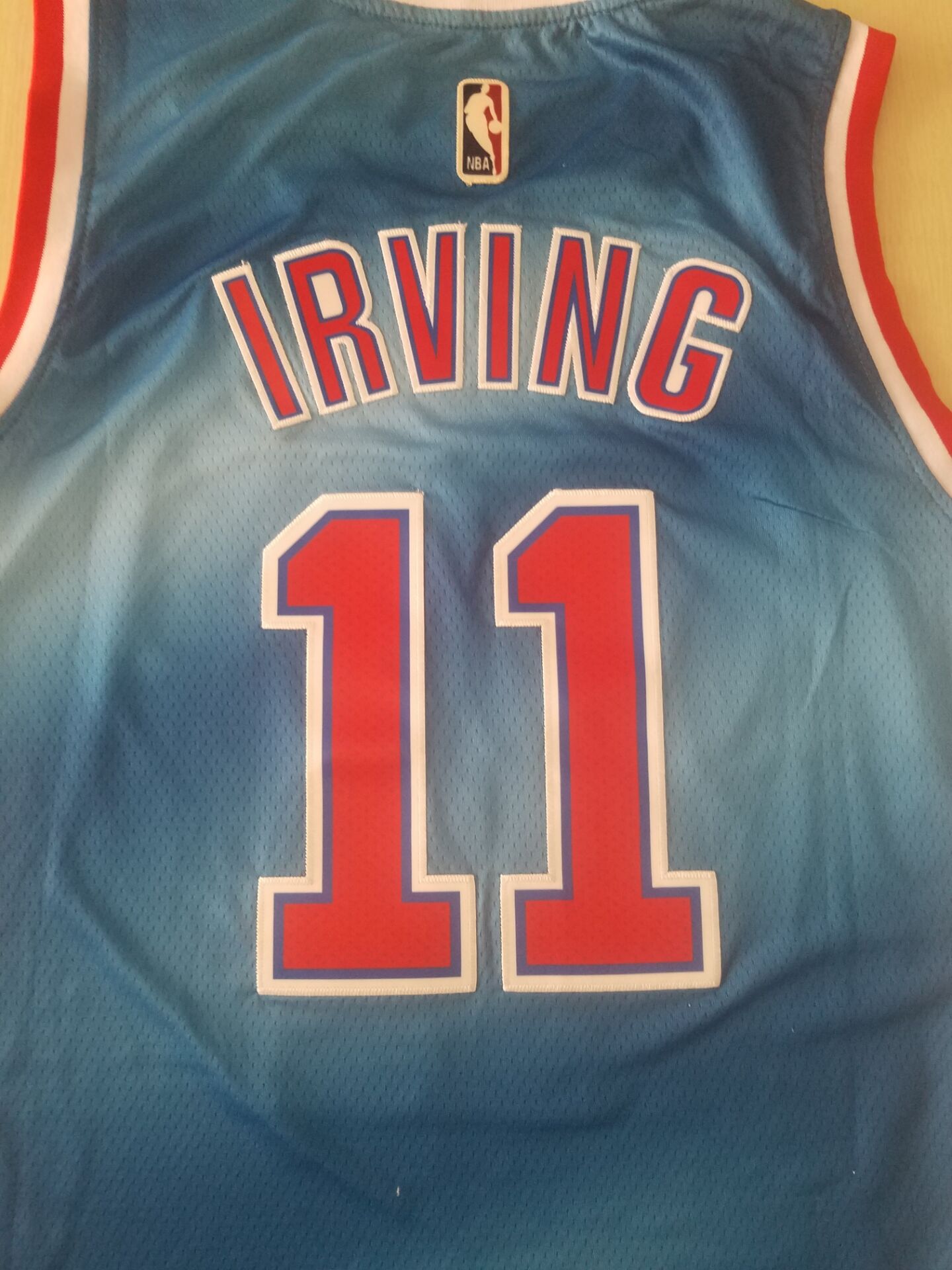 Men's Brooklyn Nets Kyrie Irving #11 Blue Swingman Player Jersey1