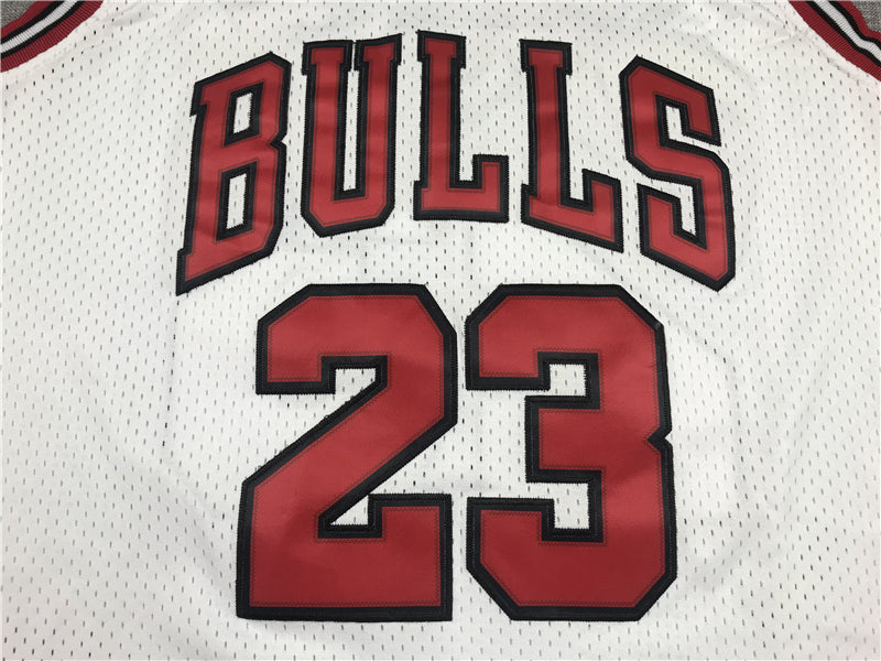 Men's Chicago Bulls Michael Jordan #23 White 1998 All Star Hardwood Classics Authentic Jersey1