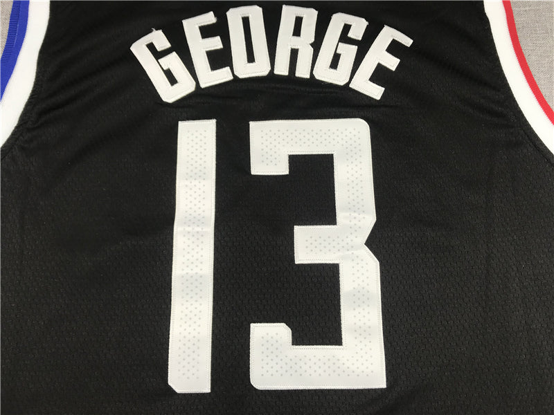 Men's LA Clippers Paul George #13 NBA Dark Blue Classics Jersey1 - City Edition