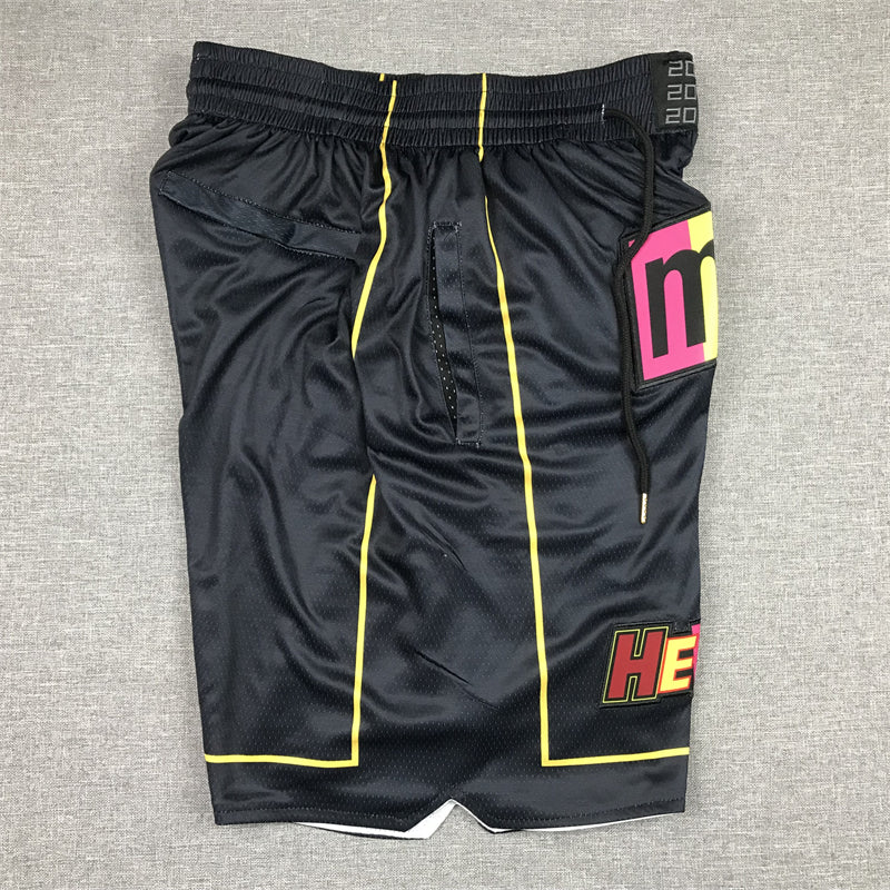 Men's Miami Heat City Edition Black Basketball Shorts1