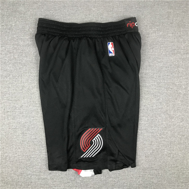 Men's Portland Trail Blazers Black Pocket Shorts1