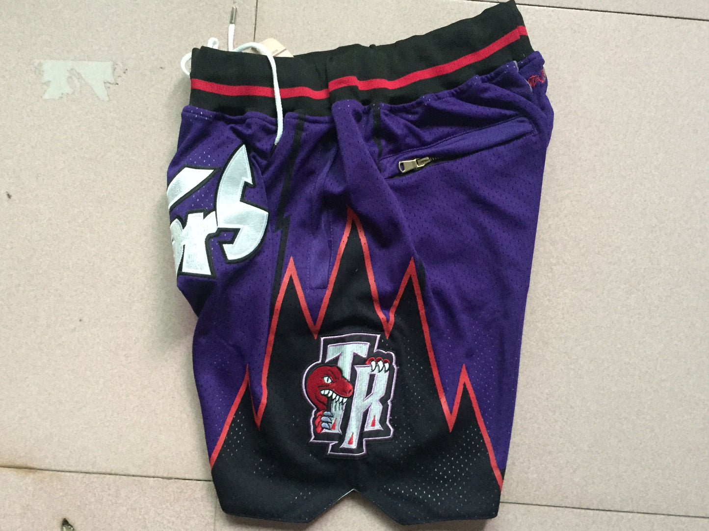 Men's Toronto Raptors Purple 1997-98 Hardwood Classics Basketball Shorts1
