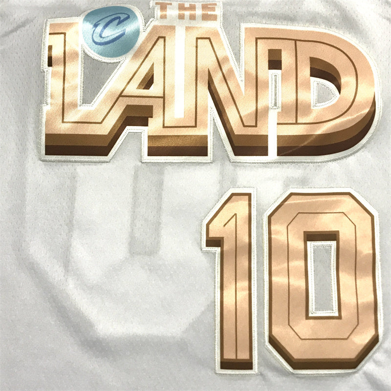 Men's Cleveland Cavaliers Darius Garland #10 White Swingman Jersey1 - City Edition