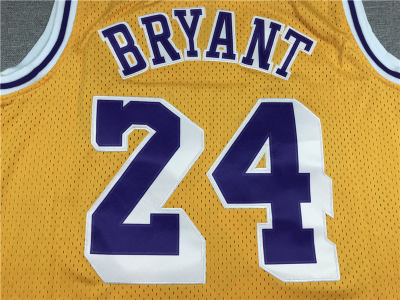 Men's Kobe Bryant Los Angeles Lakers #24 NBA Jersey1 - Retro Yellow