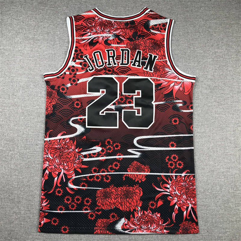 Men's Chicago Bulls Michael Jordan #23 Year of Rabbit Edition Hardwood Classics Swingman Jersey1