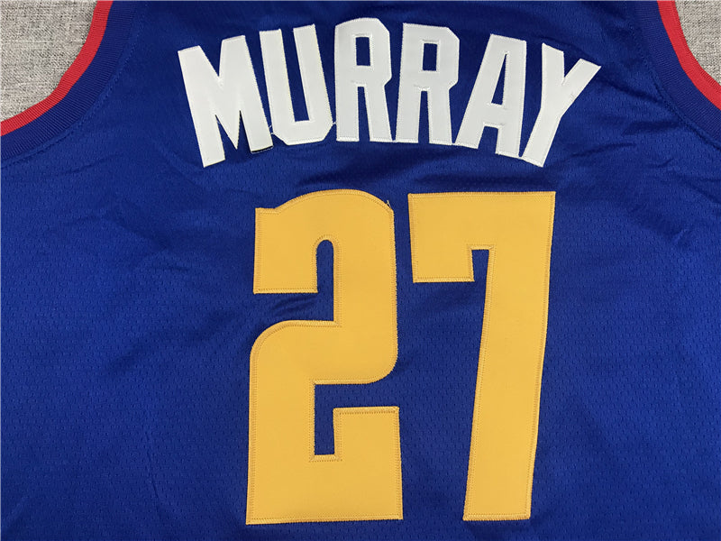 Men's Denver Nuggets Jamal Murray Blue 2020/21 Swingman Player Jersey1