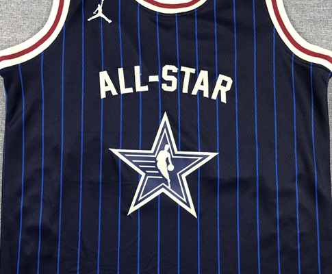 Men's Milwaukee Bucks Giannis Antetokounmpo #34 Navy 2024 NBA All-Star Game Swingman Jersey1
