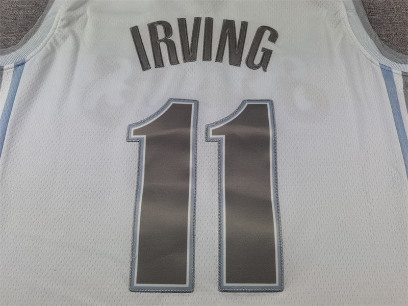 Men's Dallas Mavericks Kyrie Irving #11 White 2024/25 Swingman Player Jersey1 - City Edition