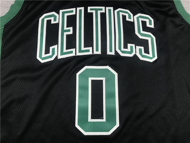 Men's Boston Celtics Jayson Tatum #0 Black 2022/23 Statement Edition Swingman Jersey1