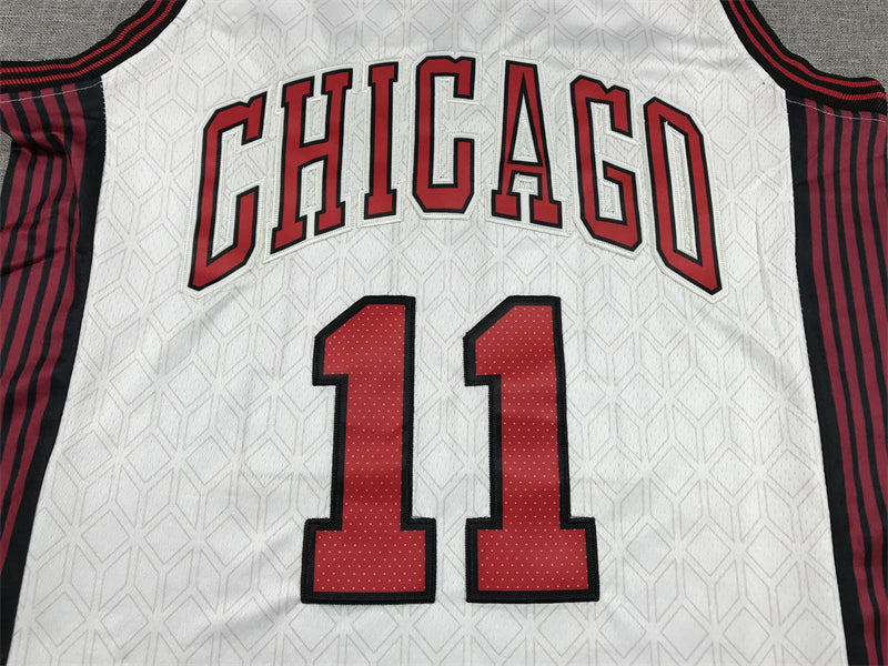 Men's Chicago Bulls DeMar DeRozan #11 White 2022/23 Swingman Jersey1 - City Edition