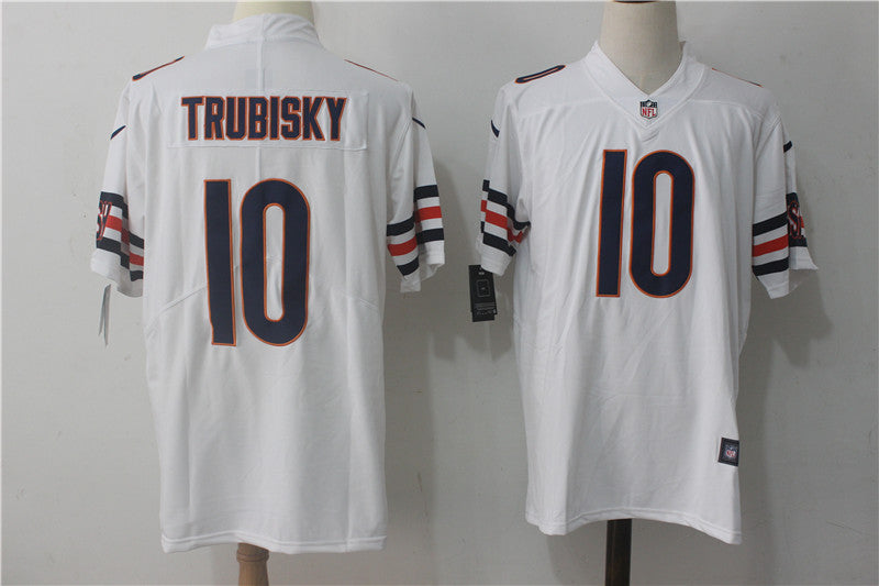Men's Chicago Bears Mitch Trubisky #10 White Game Jersey1