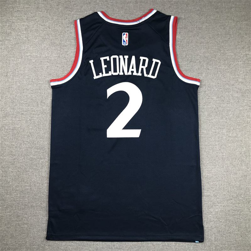 Men's LA Clippers Kawhi Leonard #2 Navy Swingman Player Jersey1