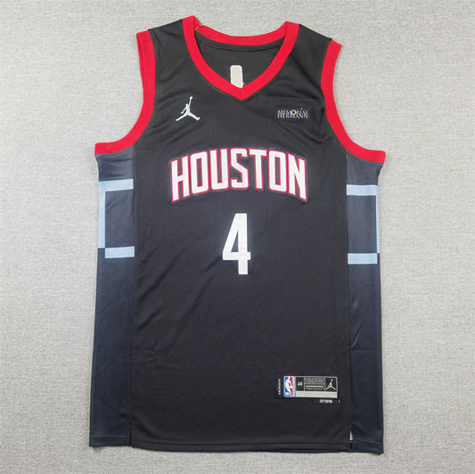 Men's Houston Rockets Jalen Green #4 Black Swingman Jersey1 - Statement Edition