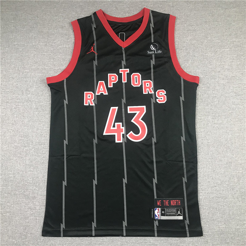 Men's Toronto Raptors Pascal Siakam Black 2020/21 Swingman Jersey1
