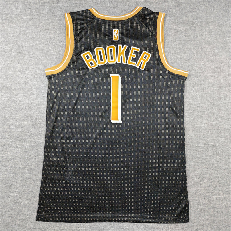 Men's Phoenix Suns Devin Booker #1 Black Select Series Swingman Jersey1