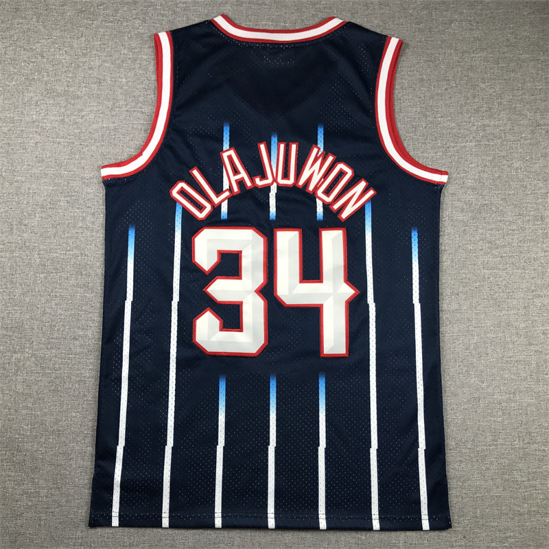 Men's Houston Rockets Hakeem Olajuwon 1996-97 Hardwood Classics Swingman Jersey1