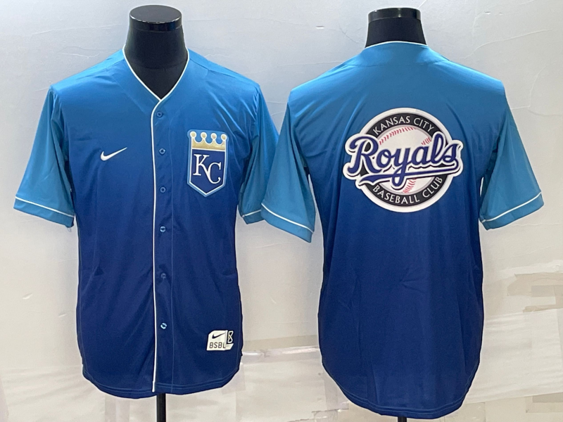 Men's Kansas City Royals Blue Authentic Player Jersey1