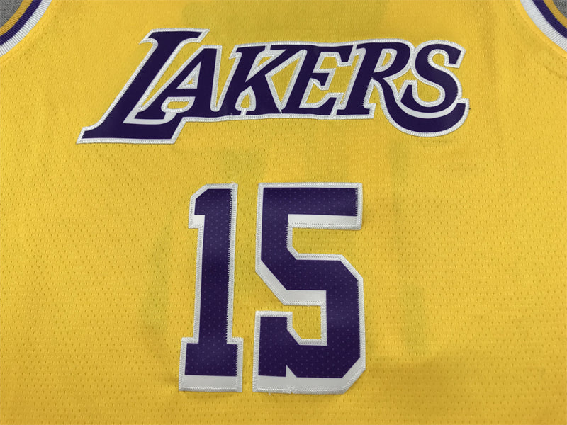 Men's Los Angeles Lakers Austin Reaves #15 Gold 2022/23 Swingman Jersey1 - Icon Edition